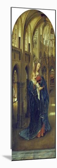 Virgin and Child in a Church-Jan van Eyck-Mounted Premium Giclee Print