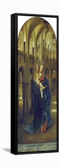 Virgin and Child in a Church-Jan van Eyck-Framed Stretched Canvas