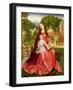 Virgin and Child in a Garden-Master of the Embroidered Foliage-Framed Giclee Print