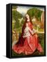 Virgin and Child in a Garden-Master of the Embroidered Foliage-Framed Stretched Canvas