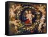 Virgin and Child in a Garland. the Garland by Jan Brueghel D.Ae. (1568-1625), about 1616/17-Peter Paul Rubens-Framed Stretched Canvas
