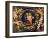 Virgin and Child in a Garland. the Garland by Jan Brueghel D.Ae. (1568-1625), about 1616/17-Peter Paul Rubens-Framed Giclee Print