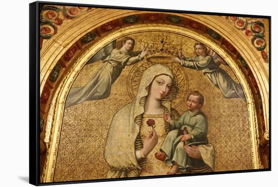 Virgin and Child in the Mosque (Mezquita) and Cathedral of Cordoba, Cordoba, Andalucia, Spain-Godong-Framed Stretched Canvas