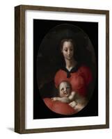 Virgin and Child, Known as the Madonna del Libro, c.1545-46-Jacopo Pontormo-Framed Giclee Print