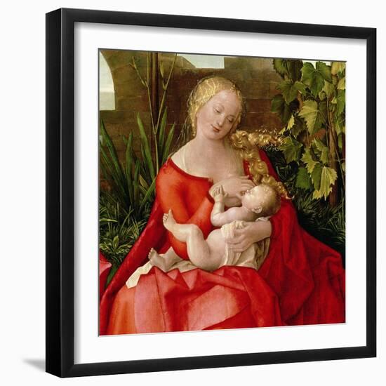 Virgin and Child "Madonna with the Iris," 1508 (Detail)-Albrecht Dürer-Framed Giclee Print