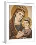 Virgin and Child Mosaic in St. George's Orthodox Church, Madaba, Jordan, Middle East-null-Framed Photographic Print