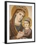 Virgin and Child Mosaic in St. George's Orthodox Church, Madaba, Jordan, Middle East-null-Framed Photographic Print