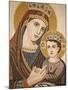 Virgin and Child Mosaic in St. George's Orthodox Church, Madaba, Jordan, Middle East-null-Mounted Photographic Print