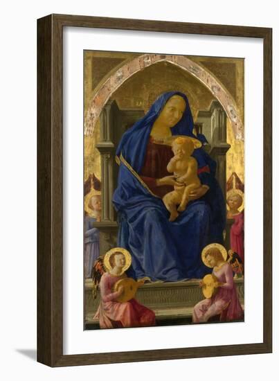 Virgin and Child (Pisa Polyptych), 1426-Tommaso Masaccio-Framed Giclee Print