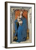 Virgin and Child - Rogier Van Der Weyden (Ca. 1399-1464). Oil on Wood, C. 1430 or C. 1451. Dimensio-Rogier van der Weyden-Framed Giclee Print