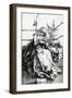 Virgin and Child Seated on a Grass Bench, 1503 (Engraving)-Albrecht Dürer-Framed Giclee Print