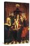 Virgin and Child, St. Anne and Others, 16th Century Panel-null-Stretched Canvas