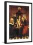 Virgin and Child, St. Anne and Others, 16th Century Panel-null-Framed Giclee Print