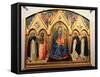 Virgin and Child, St. John the Baptist, St. Dominic, St. Peter the Martyr and St. Thomas Aquinas-Fra Angelico-Framed Stretched Canvas