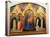Virgin and Child, St. John the Baptist, St. Dominic, St. Peter the Martyr and St. Thomas Aquinas-Fra Angelico-Stretched Canvas