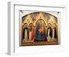 Virgin and Child, St. John the Baptist, St. Dominic, St. Peter the Martyr and St. Thomas Aquinas-Fra Angelico-Framed Giclee Print
