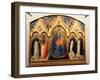 Virgin and Child, St. John the Baptist, St. Dominic, St. Peter the Martyr and St. Thomas Aquinas-Fra Angelico-Framed Giclee Print