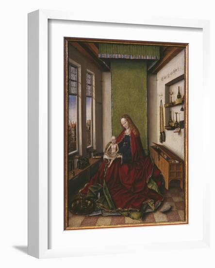 Virgin and Child with a Book-Jan van Eyck-Framed Giclee Print