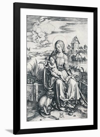 Virgin and Child with a Monkey, 1506-Albrecht Dürer-Framed Giclee Print