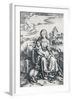 Virgin and Child with a Monkey, 1506-Albrecht Dürer-Framed Giclee Print