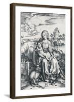 Virgin and Child with a Monkey, 1506-Albrecht Dürer-Framed Giclee Print