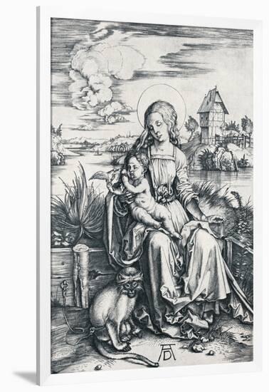 Virgin and Child with a Monkey, 1506-Albrecht Dürer-Framed Giclee Print