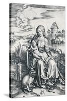 Virgin and Child with a Monkey, 1506-Albrecht Dürer-Stretched Canvas