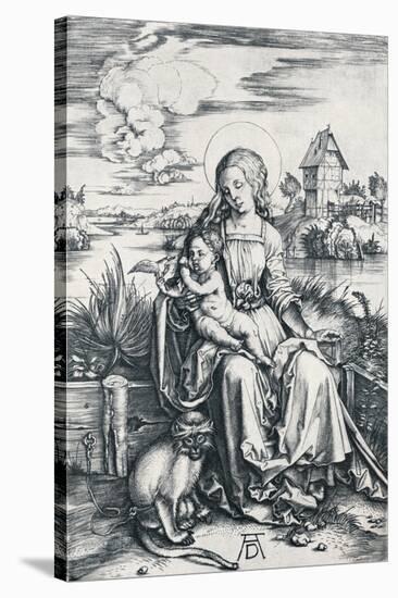 Virgin and Child with a Monkey, 1506-Albrecht Dürer-Stretched Canvas