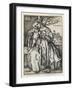 Virgin and Child with a Parrot, 1549-Hans Sebald Beham-Framed Giclee Print