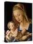 Virgin and Child with a Pear-Albrecht Dürer-Stretched Canvas