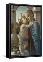 Virgin and Child with an Angel, 1475-85-Sandro Botticelli-Framed Stretched Canvas