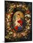 Virgin and Child with Angels Amonst a Garland of Flowers, Medaillon Rubens-Jan Brueghel the Elder-Mounted Giclee Print