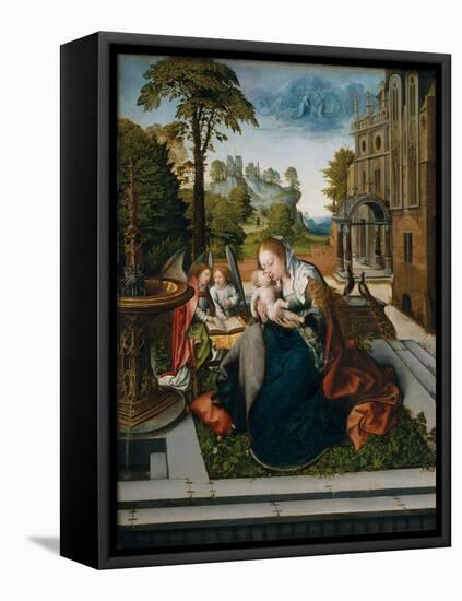 Virgin and Child with Angels, c.1518-Bernard van Orley-Framed Stretched Canvas
