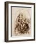 Virgin and Child with Cat, a Drawing-Leonardo da Vinci-Framed Art Print