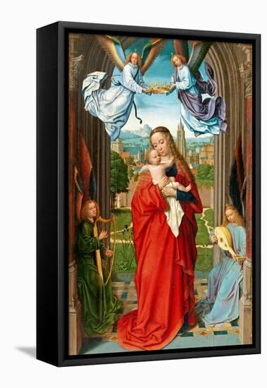 Virgin and Child with Four Angels, c.1510-15-Gerard David-Framed Stretched Canvas