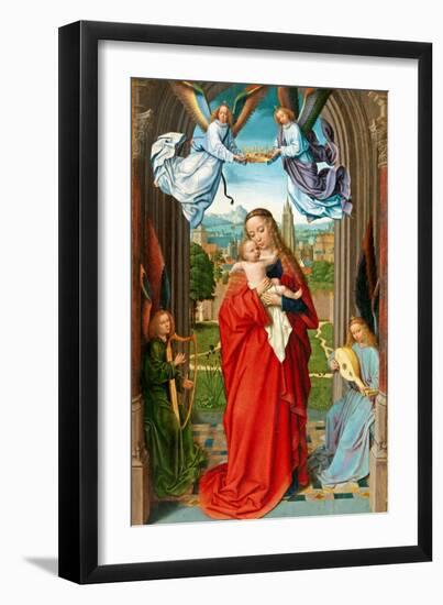 Virgin and Child with Four Angels, c.1510-15-Gerard David-Framed Giclee Print