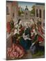 Virgin and Child with Four Holy Virgins-Master of the Virgo Inter Virgines-Mounted Art Print