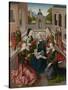 Virgin and Child with Four Holy Virgins-Master of the Virgo Inter Virgines-Stretched Canvas