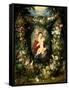 Virgin and Child with Fruits and Flowers-Jan Brueghel the Elder-Framed Stretched Canvas