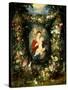 Virgin and Child with Fruits and Flowers-Jan Brueghel the Elder-Stretched Canvas
