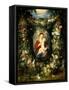 Virgin and Child with Fruits and Flowers-Jan Brueghel the Elder-Framed Stretched Canvas