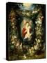 Virgin and Child with Fruits and Flowers-Jan Brueghel the Elder-Stretched Canvas