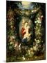 Virgin and Child with Fruits and Flowers-Jan Brueghel the Elder-Mounted Giclee Print