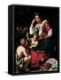 Virgin and Child with John the Baptist as a Boy, C. 1620-Bernardo Strozzi-Framed Stretched Canvas