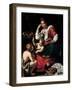 Virgin and Child with John the Baptist as a Boy, C. 1620-Bernardo Strozzi-Framed Giclee Print