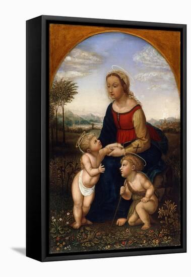 Virgin and Child with John the Baptist as a Boy, Early 19th Century-Franz Pforr-Framed Stretched Canvas