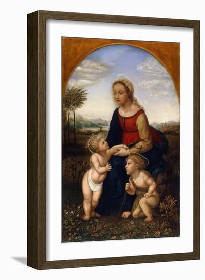 Virgin and Child with John the Baptist as a Boy, Early 19th Century-Franz Pforr-Framed Giclee Print