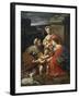 Virgin and Child with John the Baptist as a Boy, Saint Elizabeth and Saint Catherine, 1625-1626-Simon Vouet-Framed Giclee Print