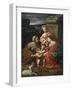 Virgin and Child with John the Baptist as a Boy, Saint Elizabeth and Saint Catherine, 1625-1626-Simon Vouet-Framed Giclee Print