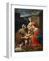 Virgin And Child With John the Baptist As a Boy, Saint Elizabeth And Saint Catherine-null-Framed Giclee Print